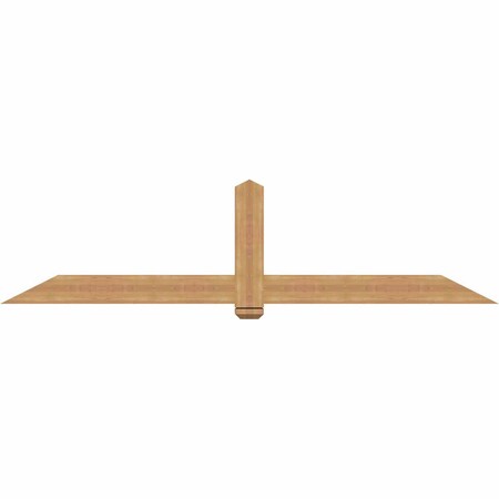Ekena Millwork Eugene Smooth Timber Gable Bracket, Western Red Cedar, 96"W x 24"H x 3 1/2"D x 5 1/2"F, 6/12 Pitch GBW096X24X0406EUG00SWR